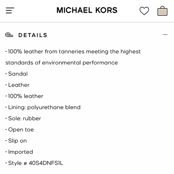 Michael Kors Leather Sandals - Picture 4 of 4